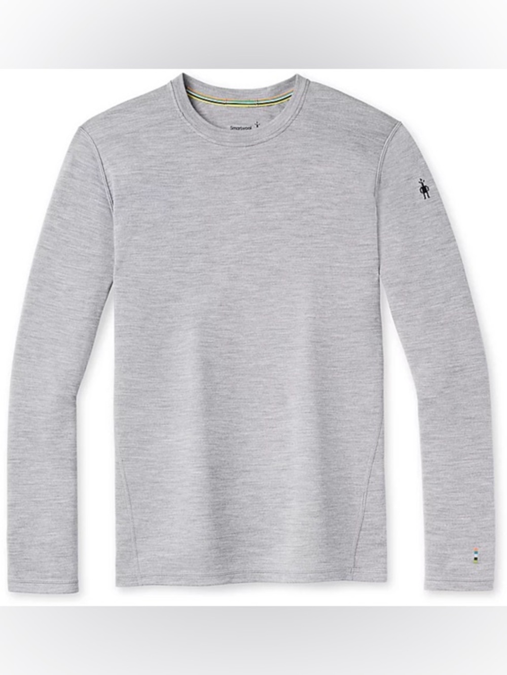 Men’s grey smartwool thermal merino layering piece ski winter layers